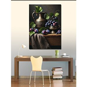 Kanvas Tablo Üzüm Ve Antika Kap 100x140 cm