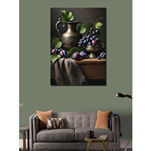 Kanvas Tablo Üzüm Ve Antika Kap 100x140 cm