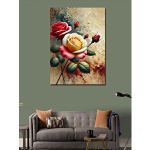 Kanvas Tablo Çeşitli Renkli Güller 100x140 cm