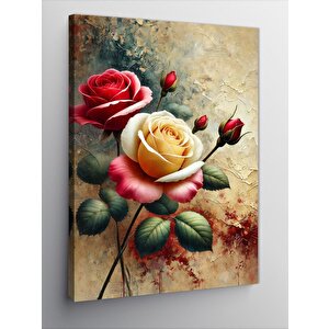 Kanvas Tablo Çeşitli Renkli Güller 70x100 cm