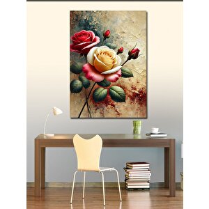 Kanvas Tablo Çeşitli Renkli Güller 70x100 cm