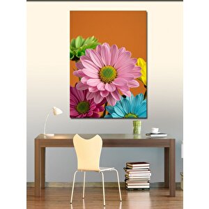 Kanvas Tablo Renkli Papatya Bahçesi 70x100 cm