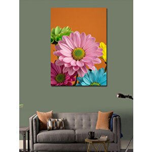 Kanvas Tablo Renkli Papatya Bahçesi 70x100 cm