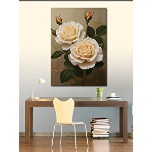 Kanvas Tablo Beyaz Güller 100x140 cm