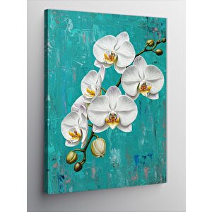 Kanvas Tablo Zarif Beyaz Orkide 70x100 cm