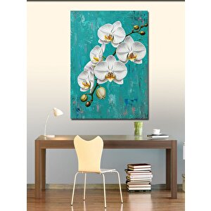 Kanvas Tablo Zarif Beyaz Orkide 70x100 cm