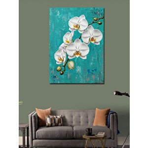 Kanvas Tablo Zarif Beyaz Orkide 70x100 cm