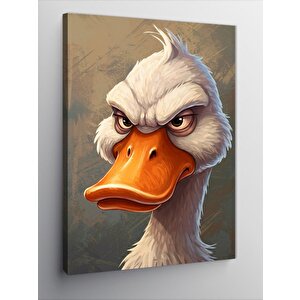 Kanvas Tablo Kızgın Kaz Portresi 100x140 cm