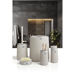 Okyanus Home Nida Bej Kromlu Eko 5'li Banyo Seti