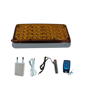 Tepe Çakar Lamba 44led Amber Kumandalı / Lapa119-1