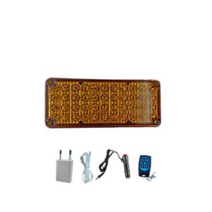 Tepe Çakar Lamba 44led Amber Kumandalı / Lapa119-1