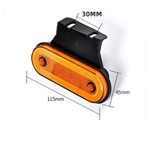 Side Marker Kasa Lambası - Sarı 24v 3w Çakarlı Adet / Laam446