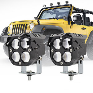 Space Offroad Sis Lambası 7.8 X 7.8 X 7.1 Cm  Mavi Gündüz Ledli Çakarsız 12-60v Set /  Lass366