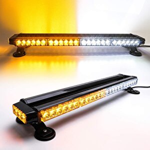 Çakar Lamba Çift Taraflı 54 Led Sarı-beyaz 12-24v/ Lapa526