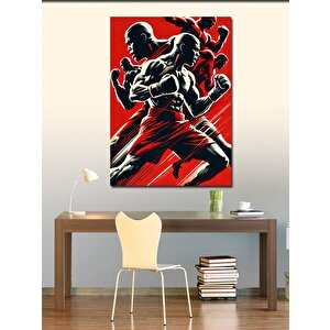 Kanvas Tablo Boksörler Ve Kırmızı Enerji 100x140 cm