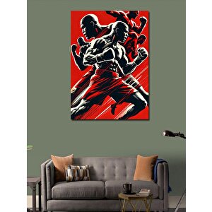 Kanvas Tablo Boksörler Ve Kırmızı Enerji 100x140 cm
