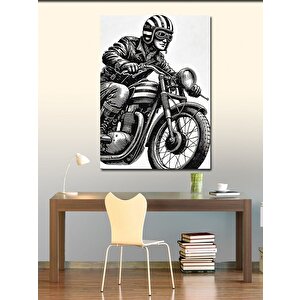 Kanvas Tablo Motorcu Ve Macera 100x140 cm