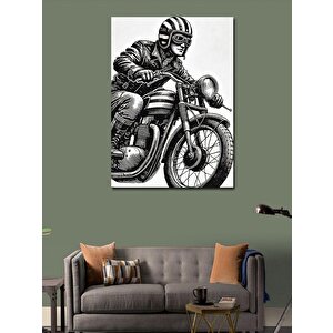 Kanvas Tablo Motorcu Ve Macera 100x140 cm