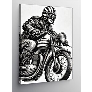 Kanvas Tablo Motorcu Ve Macera 50x70 cm