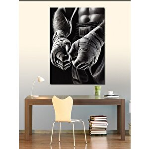 Kanvas Tablo Boks Eldivenleri Ve Güç 70x100 cm