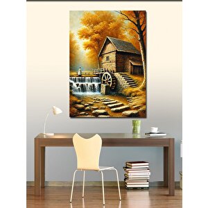 Kanvas Tablo Sulak Alan Ve Değirmen 70x100 cm