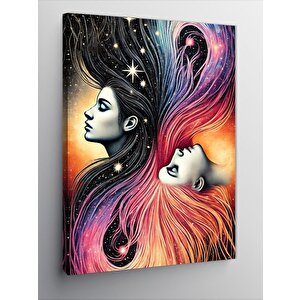 Kanvas Tablo Renkli Kadın Portreleri 100x140 cm