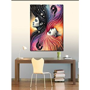Kanvas Tablo Renkli Kadın Portreleri 100x140 cm