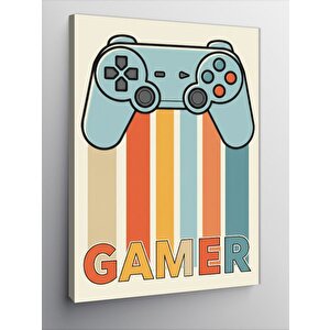 Kanvas Tablo Vintage Gamer Kontrolcüsü 70x100 cm