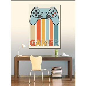 Kanvas Tablo Vintage Gamer Kontrolcüsü 70x100 cm