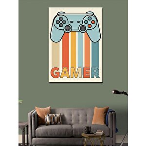 Kanvas Tablo Vintage Gamer Kontrolcüsü 100x140 cm