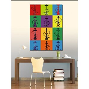 Kanvas Tablo Renkli Minimal Nargile 70x100 cm