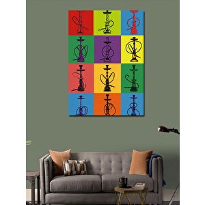 Kanvas Tablo Renkli Minimal Nargile 70x100 cm