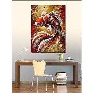 Kanvas Tablo Renkli Japon Balığı 70x100 cm