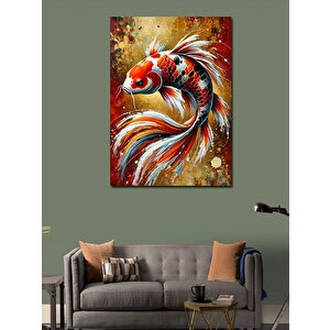 Kanvas Tablo Renkli Japon Balığı 70x100 cm