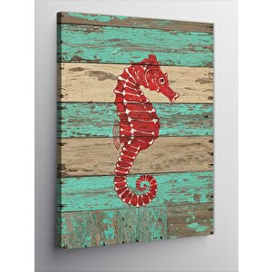 Kanvas Tablo Renkli Denizatı Çizimi 50x70 cm