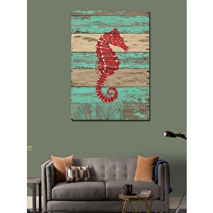 Kanvas Tablo Renkli Denizatı Çizimi 50x70 cm