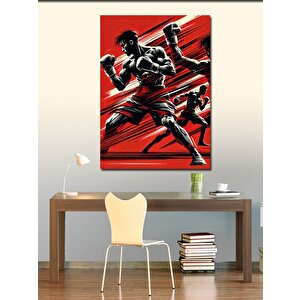 Kanvas Tablo Boksörler Ve Dinamik Hareket 70x100 cm