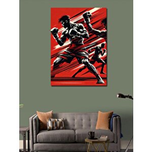 Kanvas Tablo Boksörler Ve Dinamik Hareket 50x70 cm