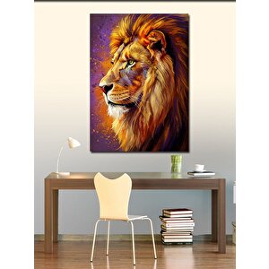 Kanvas Tablo Aslan Ve Güç Teması 50x70 cm