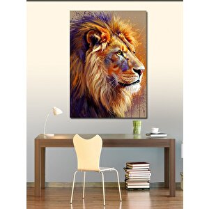 Kanvas Tablo Aslan Portresi 70x100 cm