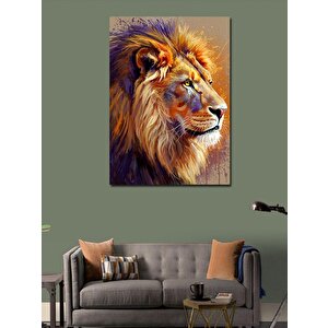 Kanvas Tablo Aslan Portresi 70x100 cm