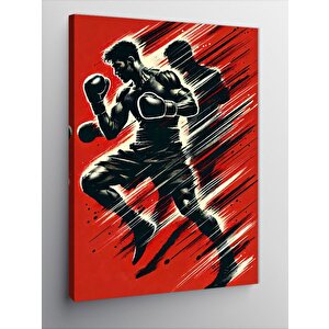 Kanvas Tablo Boksör Ve Dinamik Hareket 70x100 cm
