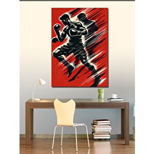 Kanvas Tablo Boksör Ve Dinamik Hareket 70x100 cm