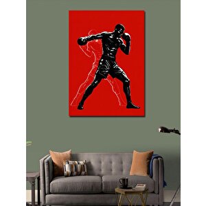 Kanvas Tablo Kırmızı Eldivenli Boksör 70x100 cm