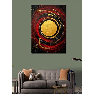 Kanvas Tablo Soyut Renk Dairesi 70x100 cm