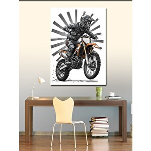 Kanvas Tablo Motorsiklet Ve Özgürlük 100x140 cm