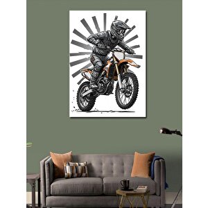 Kanvas Tablo Motorsiklet Ve Özgürlük 100x140 cm