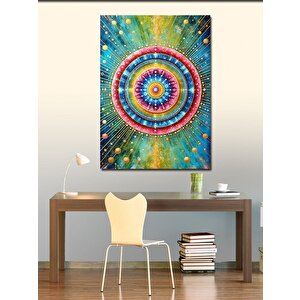 Kanvas Tablo Mandala Renk Patlaması 50x70 cm
