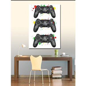 Kanvas Tablo Oyun  Kolları Ve Renk Sıçramaları 50x70 cm