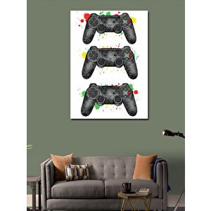 Kanvas Tablo Oyun  Kolları Ve Renk Sıçramaları 50x70 cm